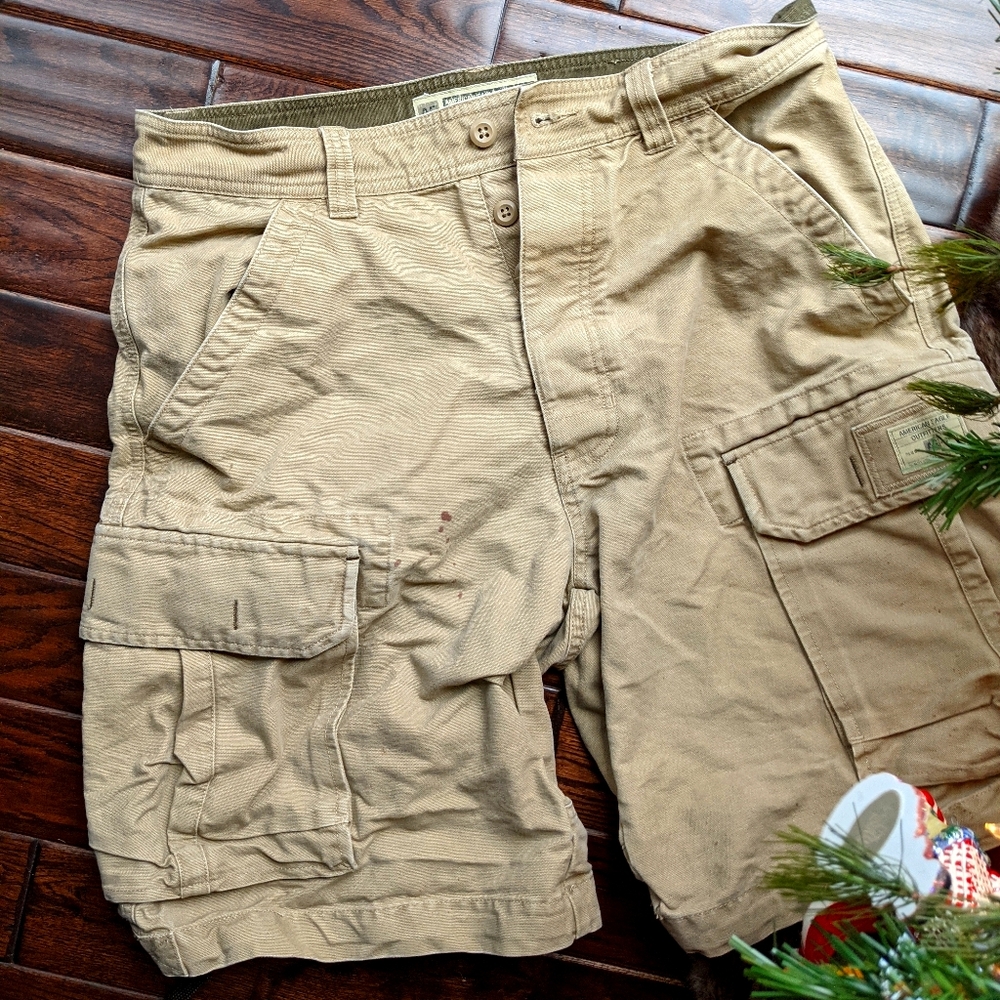 American Eagle Outfitters Men's Cargo Shorts Tan